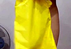 unboxing the unbox me product in bedroom