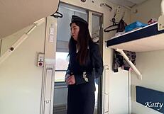 i called the conductor to my train compartment and fucked her bent over during her break