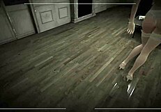 Blonde in Lingerie Plays Awakening Game