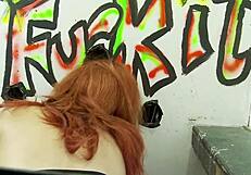 She Only Wanted to Go to the Bathroom But Ended Up Sucking Big White Cock