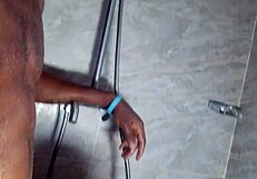 Couple hot shower sex