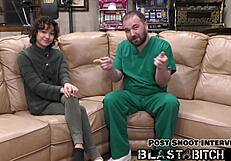 Brooklyn Rossi Sucks Dick, Gets Fucked, And Blasted With Huge Load Of Cum