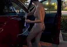 compilation of dressing up by the car