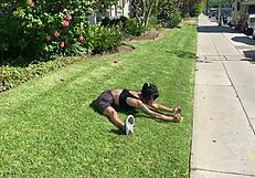 fit ava lee has the best workout ever trying rome majors thick long cock 💪🍆