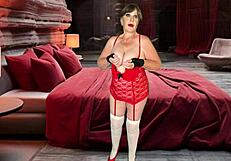 Granny Red Riding Hood's Dildo Cum