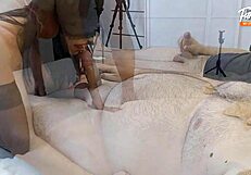 Wife Shares Intimate Moments With Friend, Receiving Double Cumshot In Cuckold Scenario