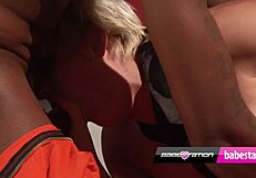 Uk pornstar tilly fucks the dirty cleaner backstage?