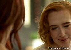 two lovely shemales tori easton and shiri allwood fuck each other hard like there's no tomorrow in doggystyle and missionary.