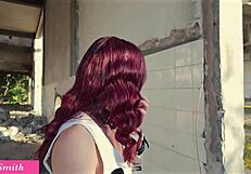 jeny smith caught naked in public place