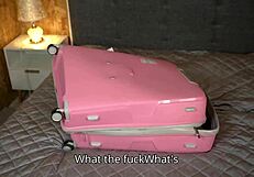 She Didn't Let Me Go On A Business Trip Alone So She Climbed Into My Suitcase