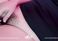 Busty Indian Aunty Masturbates Her Hairy Pussy Intensely