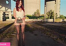 jeny smith caught naked in public place