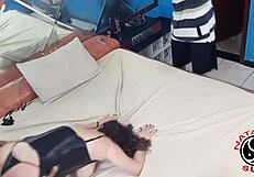 leo ogro's big cock caught me and he gave me cum in my mouth after spanking