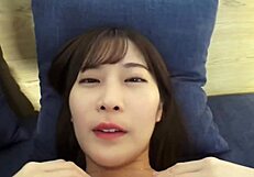 Cute young Japanese OL in rough mature acquaintance sex