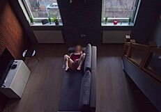 Roommate caught me masturbating and I continue as he watches