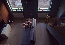 Roommate caught me masturbating and I continue as he watches