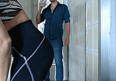 homemade latina wife gives blowjob to delivery guy