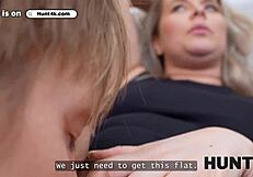 hunt4k lesbian fucks her landlord