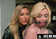 Hey, let's get naughty - petite blonde lexi lore tied up and dominated by milf ariel x