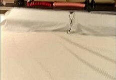 brunette gets anal fucked by guy in feminine clothes