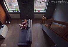 Roommate caught me masturbating and I continue as he watches