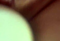 Goth Slut In Fishnets Dripping Red Cums With Toy!