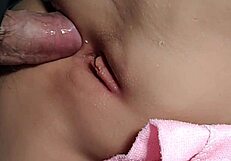 Fuck Her Ass And Spray Cum All Over It