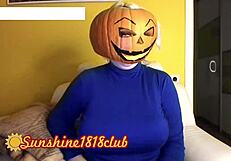 Happy halloween pervs big boobs pumpkin cam recorded 10 31
