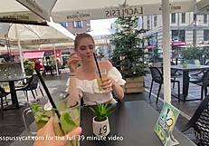 Special lesbian date with Margarita, public strapon fun and pussy eating back home 😍