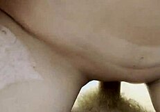 Amateur slut sucks cock and gets fucked POV