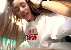 Risky Public Threesome in Car to Home Adventure