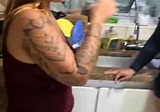 Friends chat casually, soon turning to flashing and the hard dick