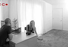 tiny blonde kendi handles massive white dick?