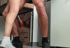 Argentina's Nymphomaniac Nataly Gets Fucked In The Kitchen By Her Voyeuristic Lover