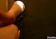 Fingering glamour babe in high definition with messy cumshot and bukkake