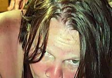 milf feels intense pleasure while sucking cock and cumming