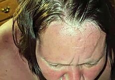 milf feels intense pleasure while sucking cock and cumming