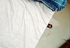 Boss fucks her and cums inside tasty pussy