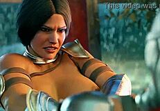 Dc futa girls fucking. Creampie in pussy.