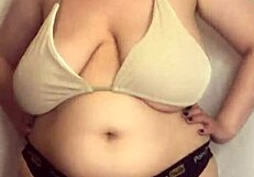 'trying these bikini bras, what do you think?'