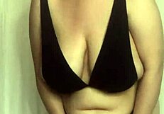 'trying these bikini bras, what do you think?'