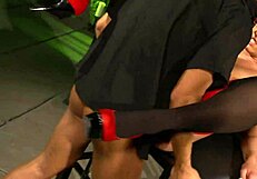 emma butt takes an asian cop into the dungeon and interacts intensely