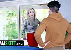 I almost got caught watching the ebony teen suck that big cock