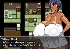 tanned girl natsuki hentai game ep 20 doggystyle raw sex and messy tits fucking with old pervert