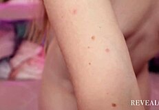 italian beauty milks pussy until creampied with toys