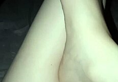 Exploring barefoot adventures in the dark with delicate feet