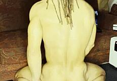 ivory white pounds her hole solo.