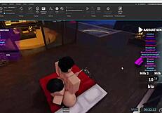 I played Roblox with my best friend and we had fun together