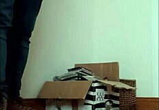 January 17, 2025, female slave bdsm session with harness and oral