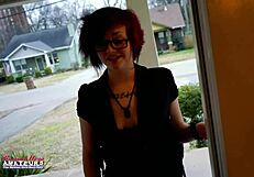 I dildo fuck my pussy while rubbing my tits